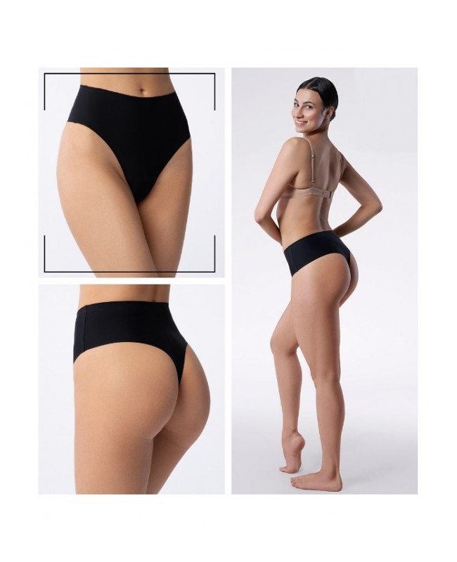 Stringi damskie Julimex Maxi INVISIBLE_LINE, bezszwowe, mikrofibra, S–XL, pudełko prezentowe