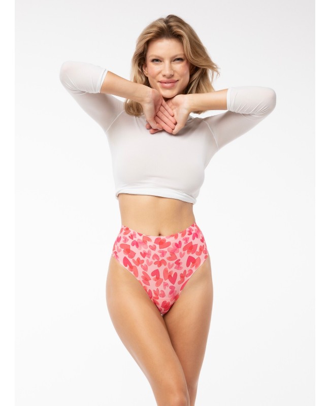 Stringi damskie maxi Julimex Love Vibes Simple – niewidoczne pod ubraniem, idealne na prezent