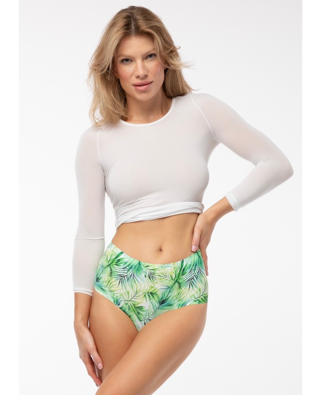 Figi damskie Julimex Exotico Simple Maxi – tropikalna wygoda i niewidoczność pod ubraniem