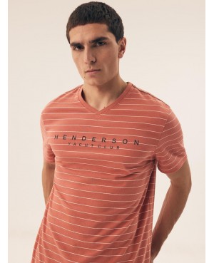 Piżama męska Henderson Premium 42635 Deli kr/r – bawełna 100%, paski, M–3XL