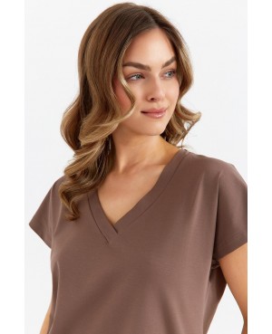 Piżama damska Cana 485 kr/r – bawełna, spodnie 7/8, kieszenie, M–XL