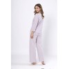 Piżama damska LEVEZA JANA 1611, 100% bawełna, liliowa, S-2XL