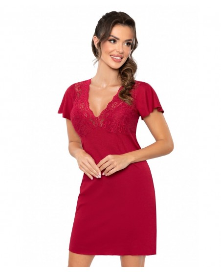 Koszula nocna Donna Luiza S-2XL – wiskoza, koronka, luźny krój bez gumki