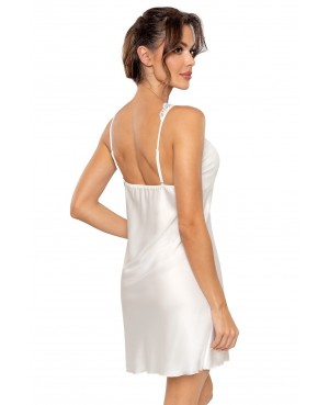 Satynowa koszula nocna Donna Mari S-2XL – koronka, regulowane ramiączka, luźny krój