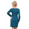 Koszula nocna Donna Silvana Long S-2XL – wiskoza, koronka, długi rękaw, gumka pod biustem