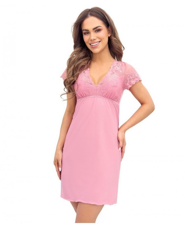 Koszula nocna damska Donna Daria kr/r wiskoza koronka elegancja