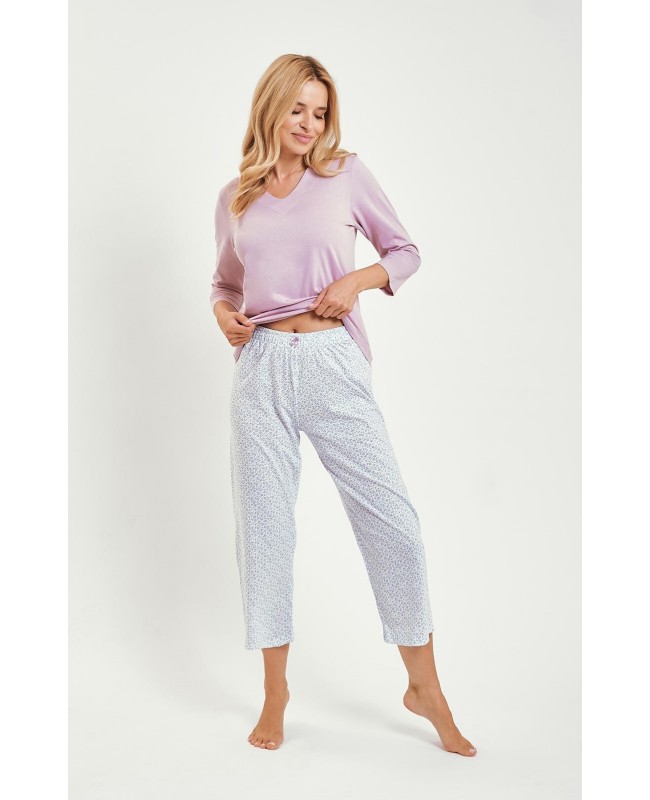 Piżama damska Taro Andrea 3458 bawełna wzorzysta komfortowa