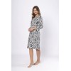 Koszula nocna damska Leveza WITALIA 1665 bawełna 100% panterka elegancka