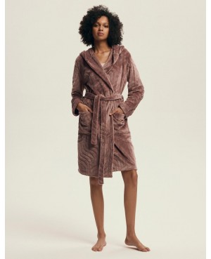 Krótki szlafrok damski z kapturem Henderson...