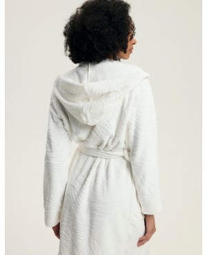 Szlafrok damski z kapturem Henderson Ladies Daryl miękki wytłaczany