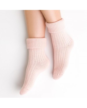 Skarpety damskie ciepłe do spania wełna akryl miękkie bez ucisku Steven 067