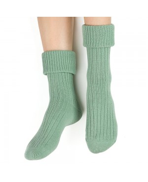 Skarpety damskie ciepłe do spania wełna akryl miękkie bez ucisku Steven 067