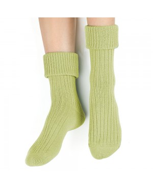 Skarpety damskie ciepłe do spania wełna akryl miękkie bez ucisku Steven 067