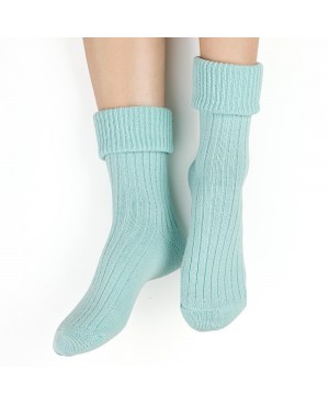 Skarpety damskie ciepłe do spania wełna akryl miękkie bez ucisku Steven 067