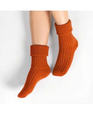 Skarpety damskie ciepłe do spania wełna akryl miękkie bez ucisku Steven 067