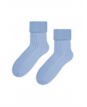 Skarpety damskie ciepłe do spania wełna akryl miękkie bez ucisku Steven 067