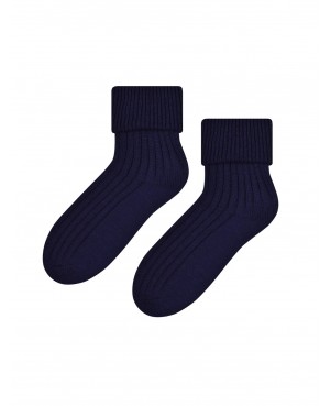 Skarpety damskie ciepłe do spania wełna akryl miękkie bez ucisku Steven 067