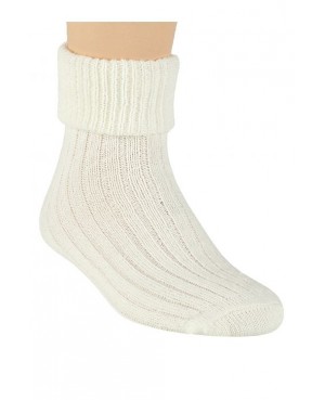 Skarpety damskie ciepłe do spania wełna akryl miękkie bez ucisku Steven 067