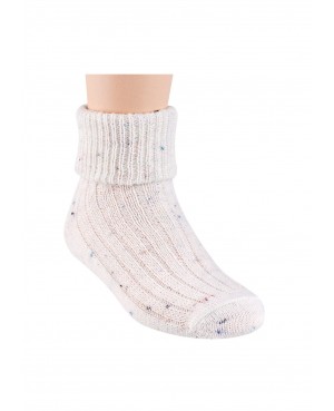 Skarpety damskie ciepłe do spania wełna akryl miękkie bez ucisku Steven 067
