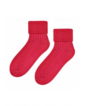 Skarpety damskie ciepłe do spania wełna akryl miękkie bez ucisku Steven 067