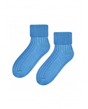 Skarpety damskie ciepłe do spania wełna akryl miękkie bez ucisku Steven 067