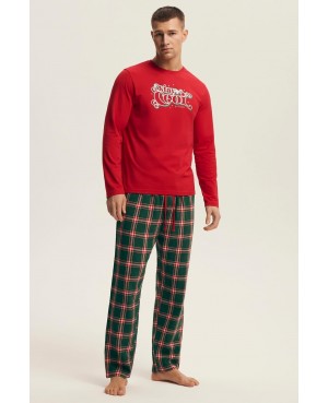 Bawełniana piżama męska Henderson 43459 Nougat...