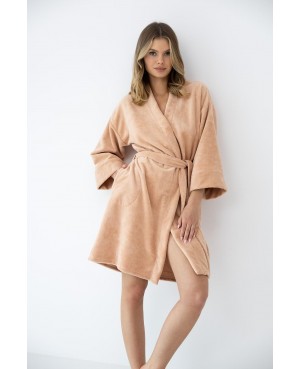 Szlafrok damski Sensis Goldie krótki rękaw 3/4...