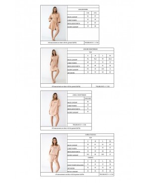 Koszula nocna damska Sensis Goldie krótki rękaw guziki dekolt V bawełna