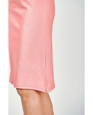 Koszula nocna damska bawełniana rękaw 3/4 do kolana kwiatowy print Taro Ashley 3242