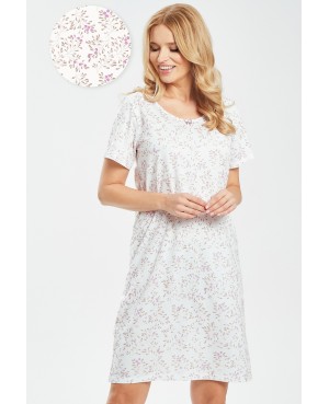 Koszula nocna damska bawełniana krótki rękaw do...