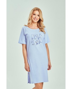 Koszula nocna damska bawełniana krótki rękaw do...