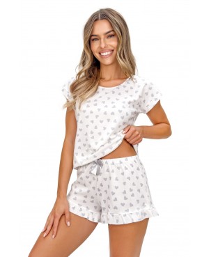 Piżama damska bawełniana krótki rękaw szorty...