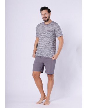 Piżama męska Karol 1751 bawełna 100% krótki rękaw spodenki