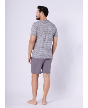 Piżama męska Karol 1751 bawełna 100% krótki rękaw spodenki