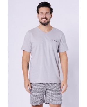 Piżama męska Kajetan 1749 bawełna 100% krótki rękaw spodenki