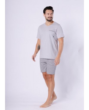 Piżama męska Kajetan 1749 bawełna 100% krótki rękaw spodenki