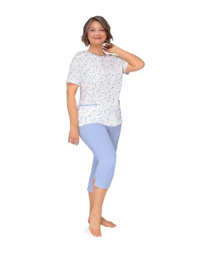 Damska piżama rozpinana Kasia 100% bawełna –...