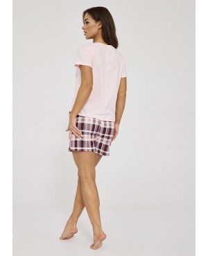 Piżama damska Cornette Enough 880/332 bawełna krótki rękaw spodenki
