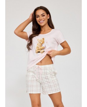Piżama damska Cornette Hug Me 880/330 bawełna krótki rękaw spodenki