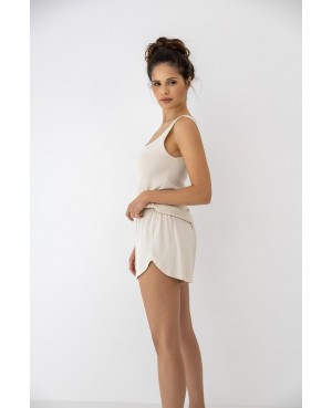 Piżama damska Sensis Lumi letnia lekka wiskoza prążek ramiączka