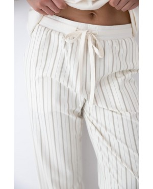 Piżama damska Sensis Soleil bawełniana krótki rękaw spodnie w paski