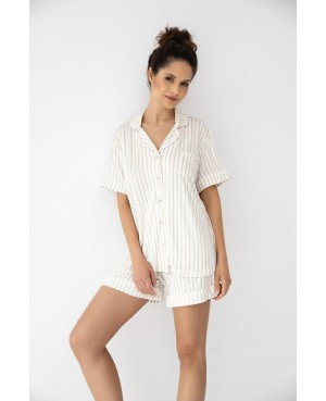 Piżama damska Davina wiskoza rozpinana paski...