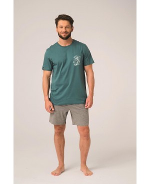 Piżama męska Key MNS 741 B26 krótki rękaw...