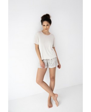 Piżama damska Sensis Dahlia lekka przewiewna wiskoza krótki rękaw