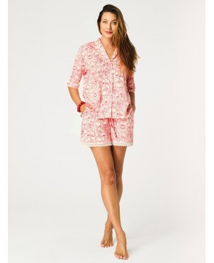 Piżama damska rozpinana Key LNS 564 A26 bawełna...