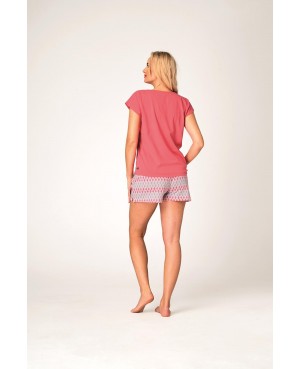 Letnia Piżama damska Key LNS 759 A26  bawełna krótki rękaw