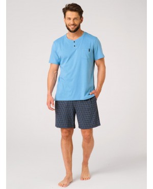 Piżama męska Key MNS 414 A26 krótki rękaw...