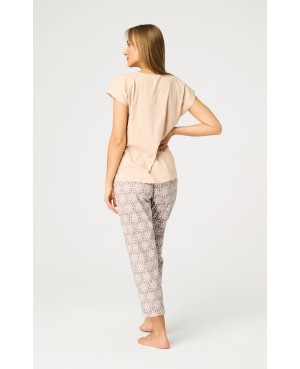 Piżama damska Key LNS 735 A26 krótki rękaw bawełna 7/8