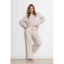 Piżama damska Homewear Leveza Yoko 1814 bawełniana długi rękaw