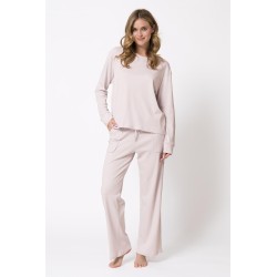 Piżama damska Homewear Leveza Yoko 1814 bawełniana długi rękaw